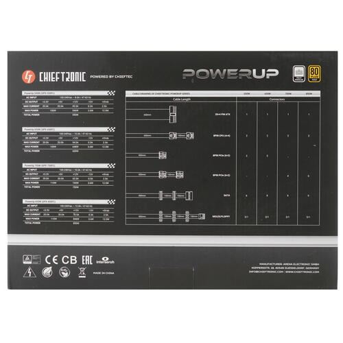 Купить Блок питания Chieftec PowerUP 850W  4861968. Характеристики, отзывы и цены в Донецке