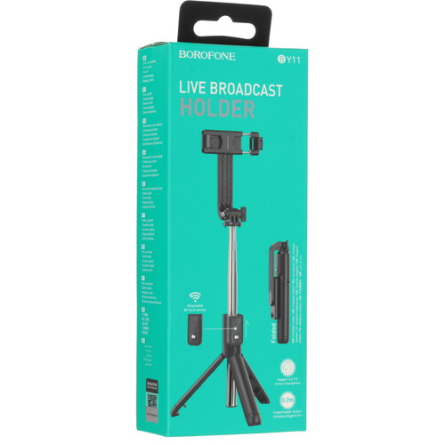 Купить Трипод для селфи Borofone BY11 черный  9237738. Характеристики, отзывы и цены в Донецке