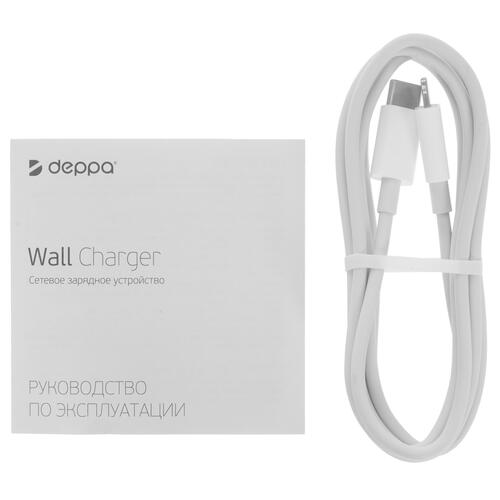 Купить Сетевое зарядное устройство DEPPA 11396 белый  5073607. Характеристики, отзывы и цены в Донецке