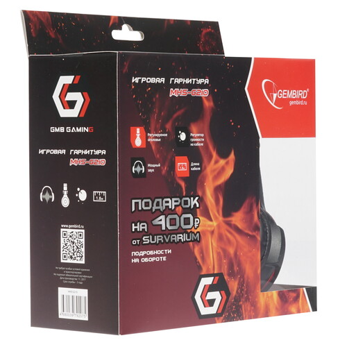 Купить Проводные наушники Gembird MHS-G210 черный  1289050. Характеристики, отзывы и цены в Донецке