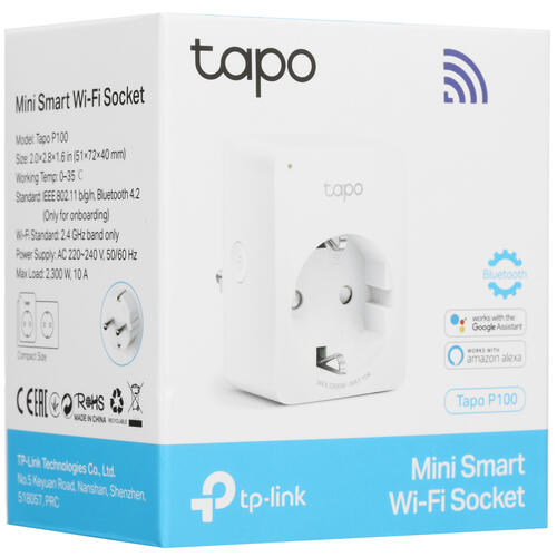 Купить Умная розетка TP-Link Tapo P100  1675528. Характеристики, отзывы и цены в Донецке
