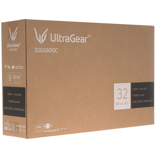 Купить 31.5" Монитор LG UltraGear 32GS60QC-B черный  5463977. Характеристики, отзывы и цены в Донецке