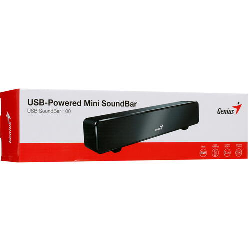 Купить Саундбар Genius SoundBar100 черный  1662802. Характеристики, отзывы и цены в Донецке