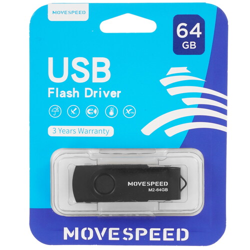 Купить Память USB Flash 64 ГБ Movespeed M2 [M2-64G]  5498950. Характеристики, отзывы и цены в Донецке