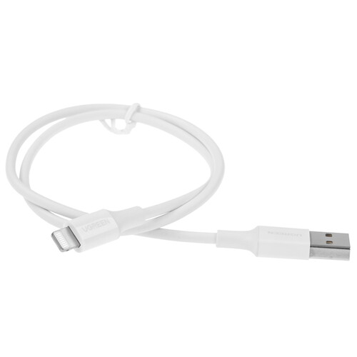 Купить Кабель круглый Ugreen Lightning 8-pin MFI - USB 2.0 Type-A белый 0.5 м  9983428. Характеристики, отзывы и цены в Донецке