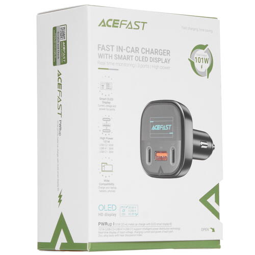Купить Автомобильное ЗУ ACEFAST B5 черный  9989347. Характеристики, отзывы и цены в Донецке