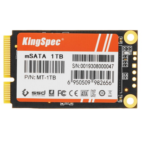 Купить 1000 ГБ MSATA накопитель KingSpec MT-1TB [MT-1TB]  5459147. Характеристики, отзывы и цены в Донецке