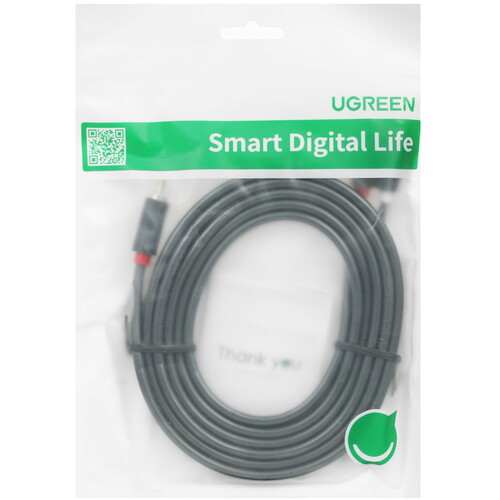 Купить Кабель   Ugreen 2RCA - 2RCA черный  5026960. Характеристики, отзывы и цены в Донецке