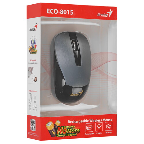 Купить Мышь беспроводная Genius ECO-8015  9140283. Характеристики, отзывы и цены в Донецке