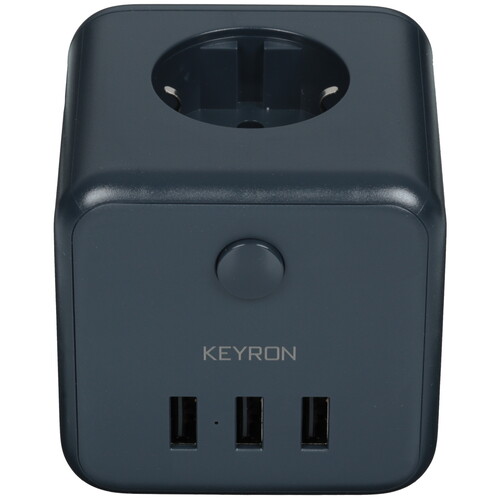 Купить Сетевой фильтр Keyron 315BU черный  5452037. Характеристики, отзывы и цены в Донецке