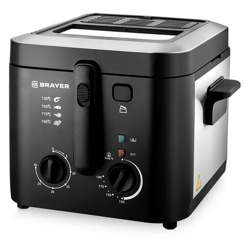 Купить Фритюрница BRAYER BR2834 серебристый  9002356. Характеристики, отзывы и цены в Донецке