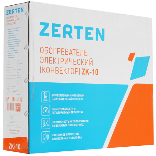 Купить Конвектор Zerten ZK-10  9021196. Характеристики, отзывы и цены в Донецке