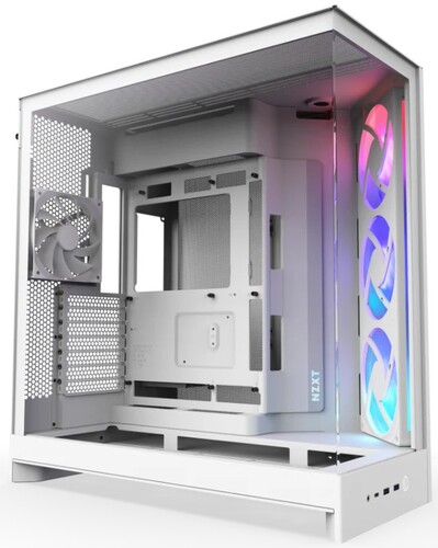 Купить Корпус NZXT H9 Flow RGB (2025) [CM-H92FW-R1] белый  5647088. Характеристики, отзывы и цены в Донецке