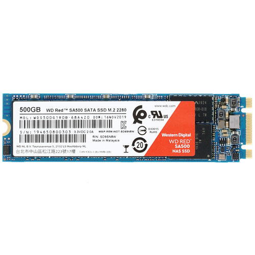 Купить 500 ГБ M.2 SATA накопитель WD Red SA500 [WDS500G1R0B]  1624154. Характеристики, отзывы и цены в Донецке