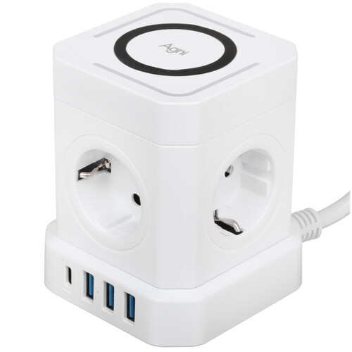 Купить Сетевой фильтр AGNI TP-VE4U5E-C-W белый  9289291. Характеристики, отзывы и цены в Донецке