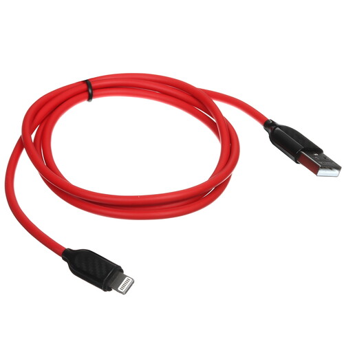 Купить Кабель круглый FORZA Lightning 8-pin - USB 2.0 Type-A красный 1 м  5482359. Характеристики, отзывы и цены в Донецке