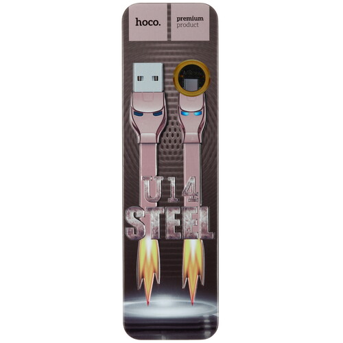 Купить Кабель плоский Hoco micro USB - USB 2.0 Type-A розовый 1.2 м  5475199. Характеристики, отзывы и цены в Донецке