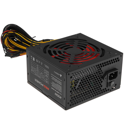 Купить Блок питания Azerty RPL-400GAR [120-0634] красный, черный  5608556. Характеристики, отзывы и цены в Донецке