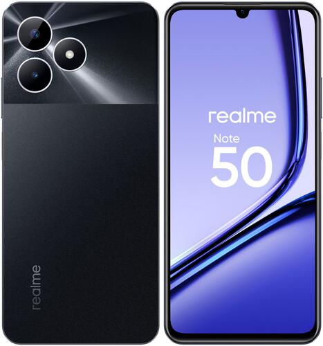 Купить 6.7" Смартфон realme Note 50 256 ГБ черный  5486441. Характеристики, отзывы и цены в Донецке
