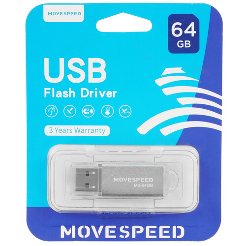Купить Память USB Flash 64 ГБ Movespeed M3 [M3-64G]  5498952. Характеристики, отзывы и цены в Донецке