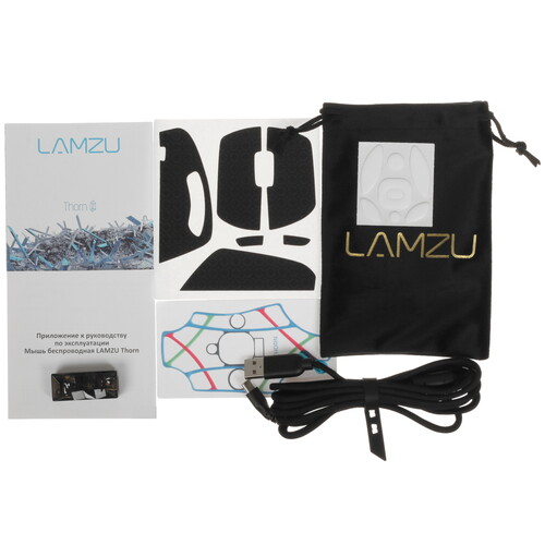 Купить Мышь беспроводная/проводная LAMZU Thorn  черный  5424060. Характеристики, отзывы и цены в Донецке