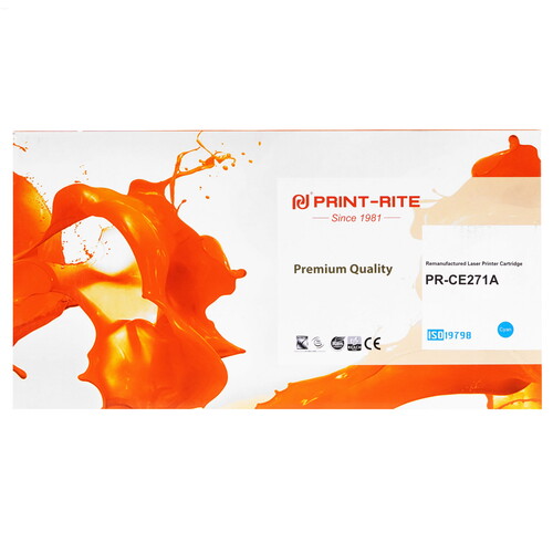 Купить Картридж лазерный Print-Rite PR-CE271A голубой  9150416. Характеристики, отзывы и цены в Донецке