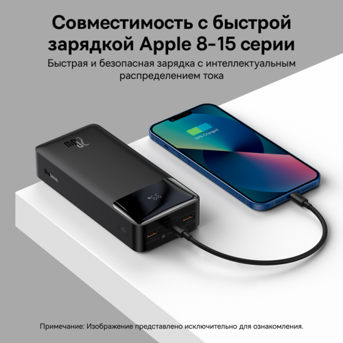 Купить Портативный аккумулятор Baseus Bipow Digital Display 20W черный  5011587. Характеристики, отзывы и цены в Донецке
