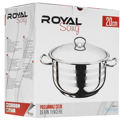 Купить Кастрюля Dariis ROYAL R177/R203 2.6 л 20 см серебристый  9197650. Характеристики, отзывы и цены в Донецке