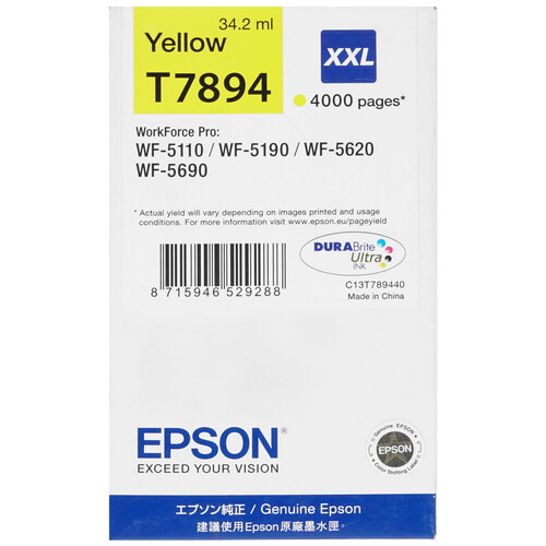 Купить Картридж Epson T7894 желтый  7975877. Характеристики, отзывы и цены в Донецке