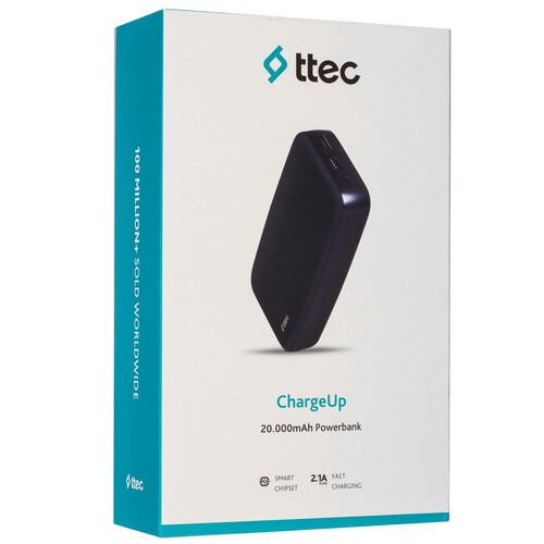 Купить Портативный аккумулятор TTEC ChargeUp синий  9202682. Характеристики, отзывы и цены в Донецке