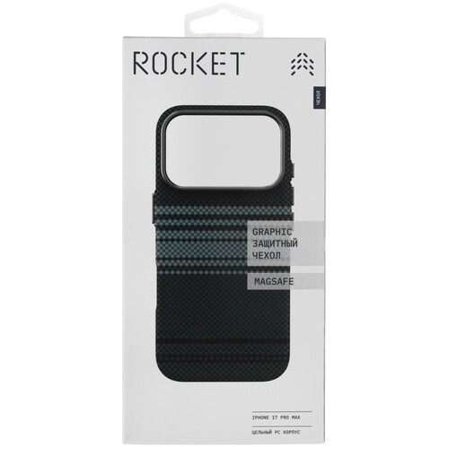 Купить Накладка  Rocket Graphic для Apple iPhone 17 Pro Max синий/голубой, черный  5639112. Характеристики, отзывы и цены в Донецке