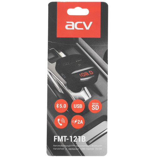 Купить FM-трансмиттер ACV FMT-121B  5332625. Характеристики, отзывы и цены в Донецке