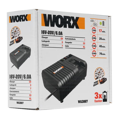 Купить Зарядное устройство Worx WA3867 PowerShare 20V  8143094. Характеристики, отзывы и цены в Донецке