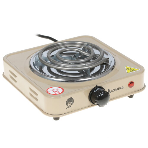 Купить Плита компактная электрическая Василиса ВА-901 бежевый  8111678. Характеристики, отзывы и цены в Донецке
