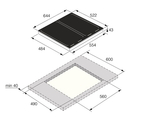 Купить Индукционная варочная поверхность Asko HI1655M  5485189. Характеристики, отзывы и цены в Донецке