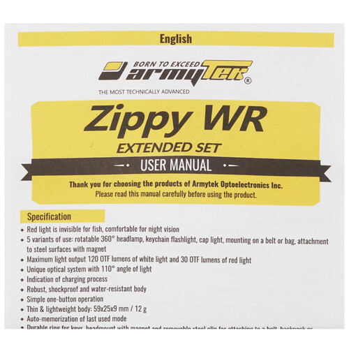 Купить Фонарь Armytek Zippy Extended Set WR Blue  9040786. Характеристики, отзывы и цены в Донецке