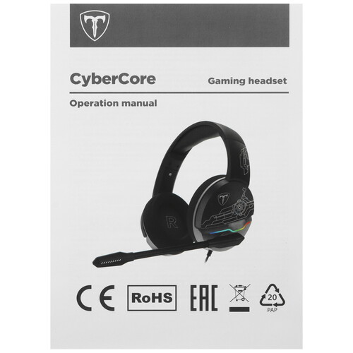 Купить Проводные наушники Tline CyberCore черный 2025  5616137. Характеристики, отзывы и цены в Донецке