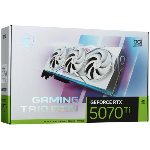 Купить Видеокарта MSI GeForce RTX 5070 Ti GAMING TRIO OC WHITE  5629273. Характеристики, отзывы и цены в Донецке