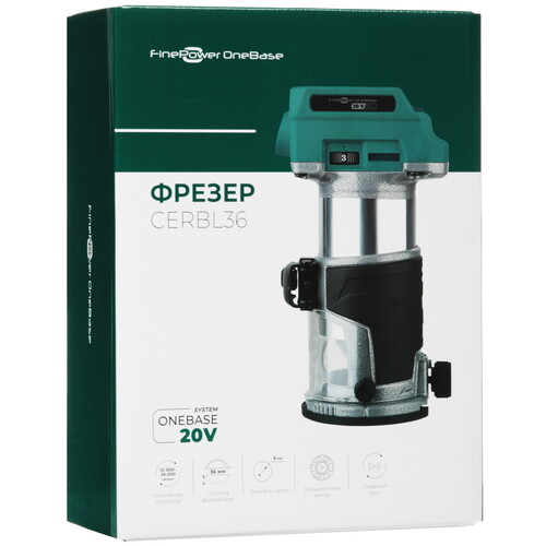 Купить Фрезер FinePower OneBase CERBL36 OneBase20  , Без ЗУ, Без АКБ  9163540. Характеристики, отзывы и цены в Донецке