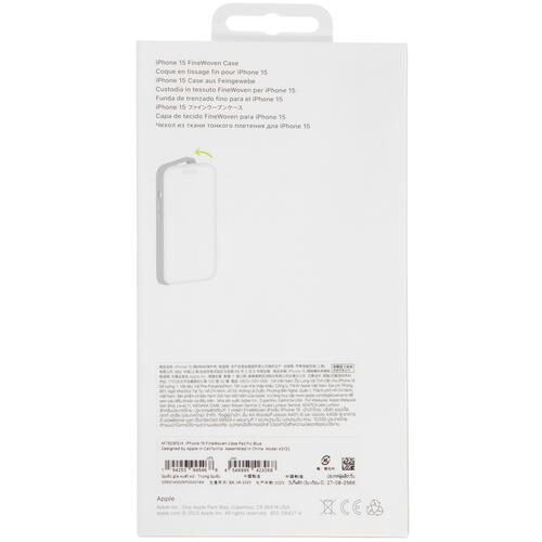 Купить Накладка  Apple FineWoven Case для Apple iPhone 15 синий  5432394. Характеристики, отзывы и цены в Донецке