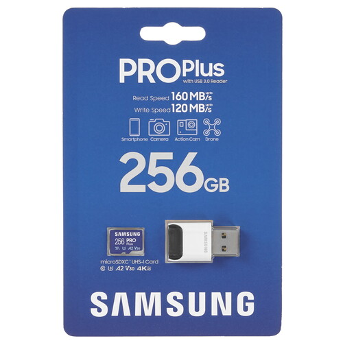 Купить Карта памяти Samsung PRO Plus microSDXC 256 ГБ [MB-MD256KB/WW]  5455774. Характеристики, отзывы и цены в Донецке