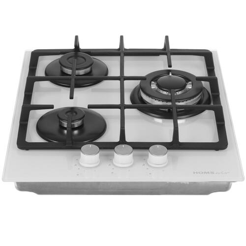 Купить Газовая варочная поверхность HOMSair HGG433TGCWH  8160050. Характеристики, отзывы и цены в Донецке