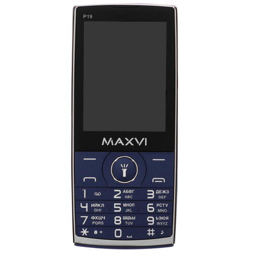 Купить Сотовый телефон Maxvi P19 голубой/серебристый  9920318. Характеристики, отзывы и цены в Донецке