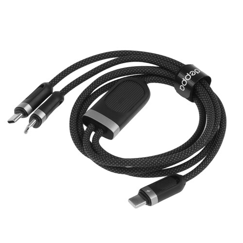 Купить Кабель круглый DEPPA USB Type-C - USB Type-C черный 1.2 м  5475921. Характеристики, отзывы и цены в Донецке