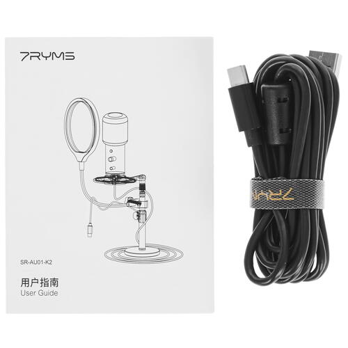 Купить Микрофон 7RYMS SR-AU01-K2 черный  9046455. Характеристики, отзывы и цены в Донецке