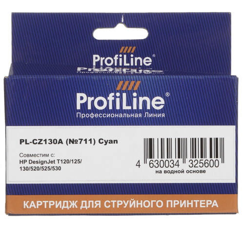 Купить Картридж ProfiLine PL-CZ130A (№711) голубой  9128917. Характеристики, отзывы и цены в Донецке
