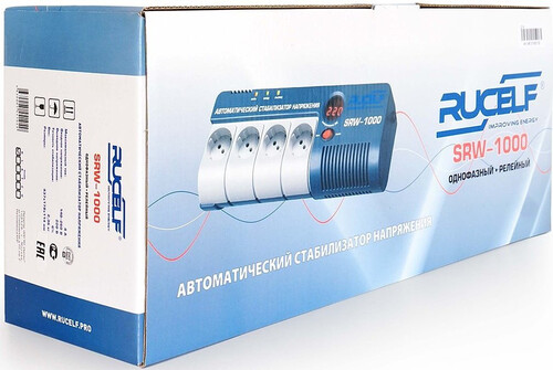 Купить Стабилизатор напряжения RUCELF SRW- 1000-D  8105925. Характеристики, отзывы и цены в Донецке
