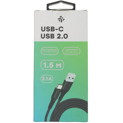 Купить Кабель круглый DEXP USB Type-C - USB 2.0 Type-A черный 1.5 м  1255160. Характеристики, отзывы и цены в Донецке