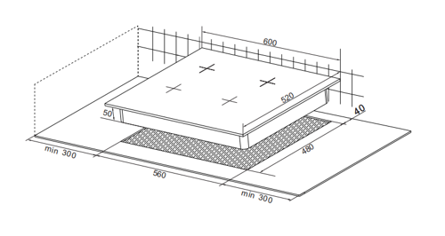 Купить Газовая варочная поверхность DEXP LD4GTB  5043987. Характеристики, отзывы и цены в Донецке