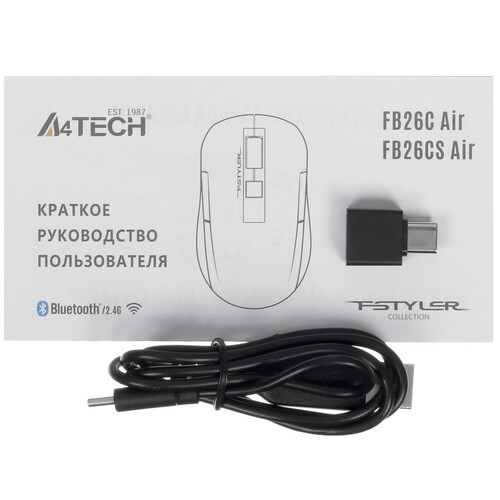 Купить Мышь беспроводная A4Tech Fstyler FB26CS Air  5441311. Характеристики, отзывы и цены в Донецке